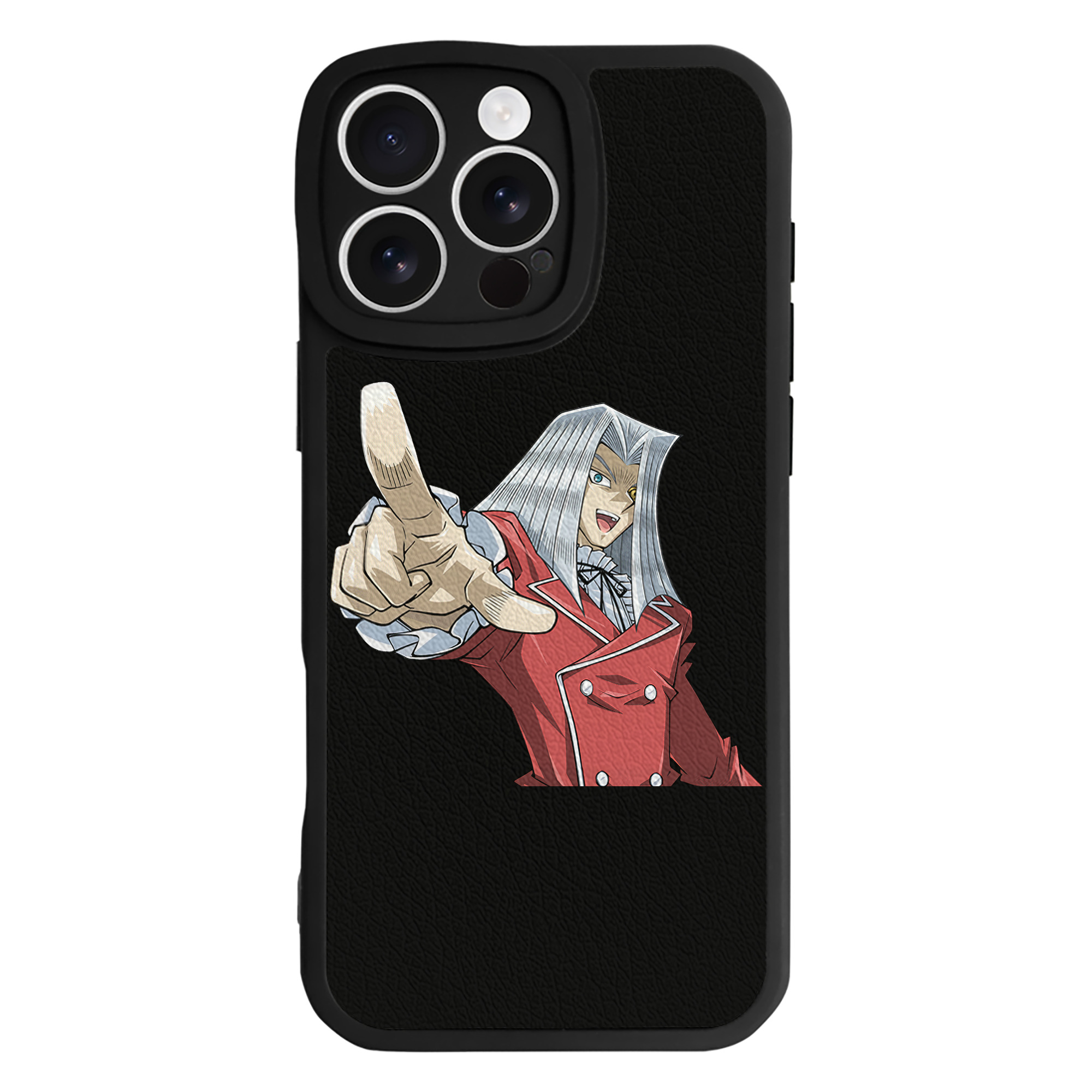 （画像用） 遊☆戯☆王 Yu-Gi-Oh! 【iPhone 16シリーズ対応】シリコンスマホケース（レザー調） 材質：シリコン